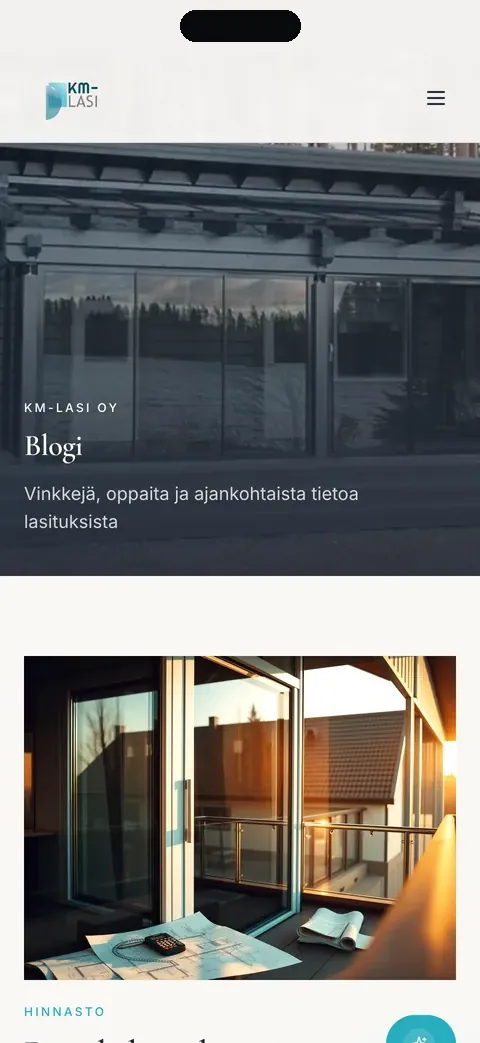 KM-Lasi blog on mobile