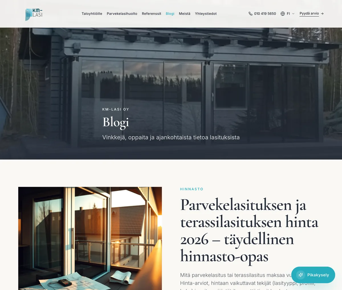 KM-Lasi - blogi