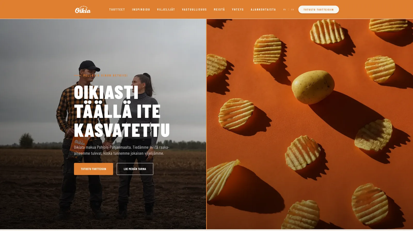 Oikia-snackbrändin julkaisusivusto, Priimon toteuttama